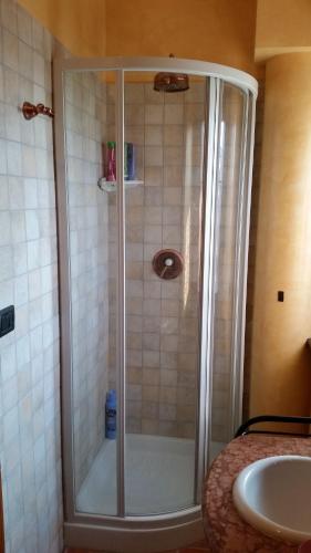 Koupelna v ubytování Agriturismo il Bacucco