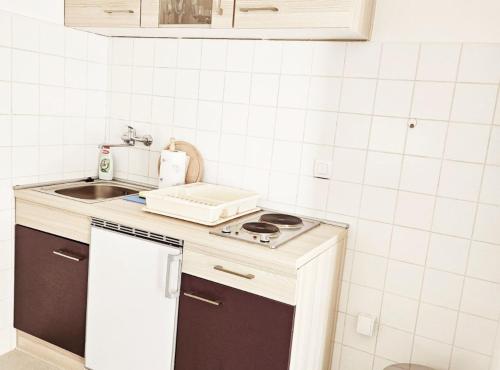 Dapur atau dapur kecil di Apartments Blink