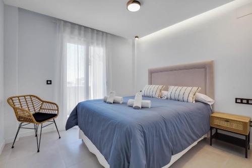 Moderno, con vistas y garaje a 100 metros de la playa