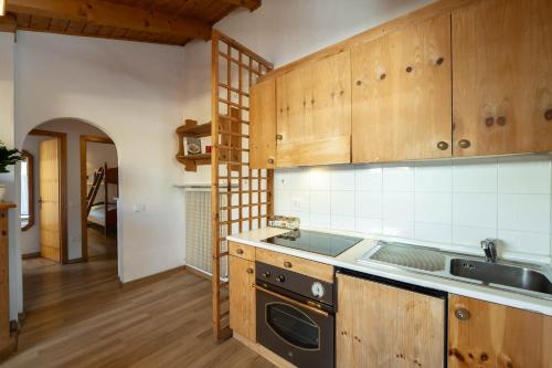 Cucina o angolo cottura di Casa Canazei