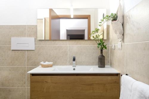 Koupelna v ubytování Hotel Moderno