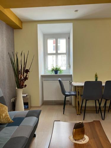 Χώρος καθιστικού στο Lebendige Wohnung mit Wohlfühlcharakter