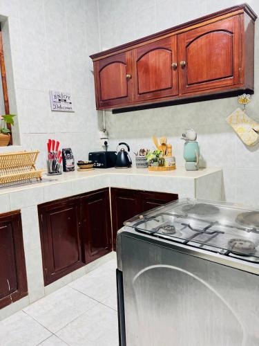 Η κουζίνα ή μικρή κουζίνα στο Kale Stone Town Flat