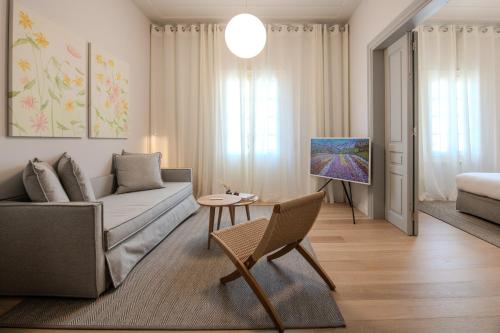 Μια τηλεόραση ή/και κέντρο ψυχαγωγίας στο Amalie Suites