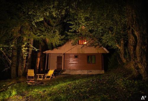 O grădină în afara Cottage in Muashi, Svaneti