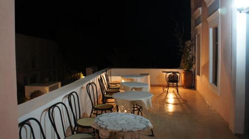 Χώρος καθιστικού στο Marcos Rooms