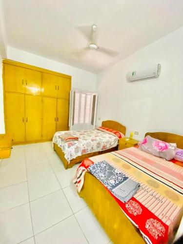 Ένα ή περισσότερα κρεβάτια σε δωμάτιο στο Villa with stunning sea views