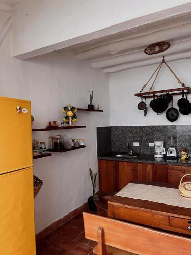 Η κουζίνα ή μικρή κουζίνα στο Casa Quintanilla Barichara