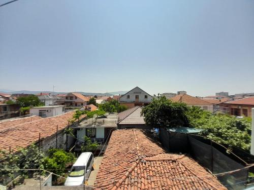 a view of the roofs of a city at Aleksi&Eli in Shkodër