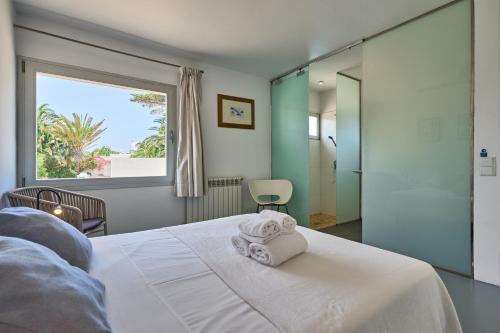 Postel nebo postele na pokoji v ubytování Villa Forti 52