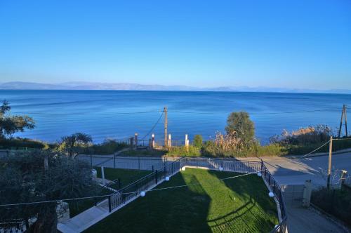 a view of the water from a house at Chill Out Apartments Solea in Corfu Town