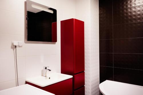 Ένα μπάνιο στο Lila apartament