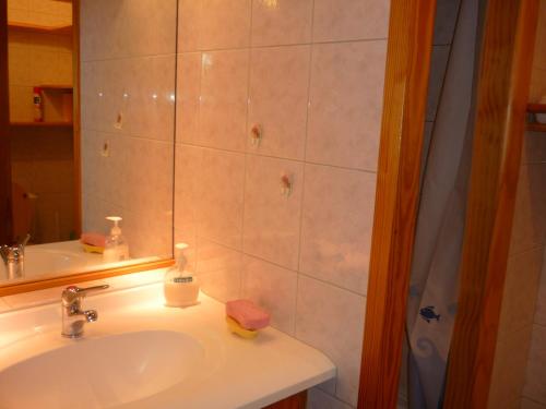 a bathroom with a sink and a shower at Parc Splendide,Vue Imprenable in Eybens