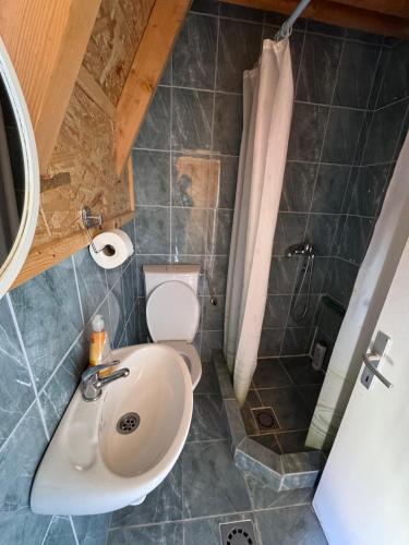 Koupelna v ubytování Guesthouse Nedajno