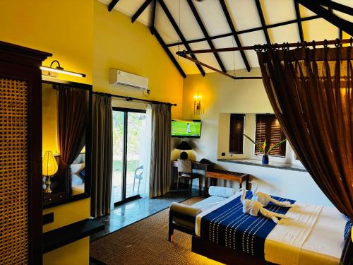 Postel nebo postele na pokoji v ubytování Foresta Resort Sigiriya
