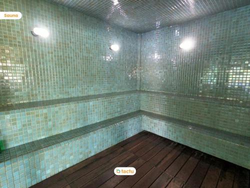 Ένα μπάνιο στο Studio equipado e completo no VG Sun Cumbuco