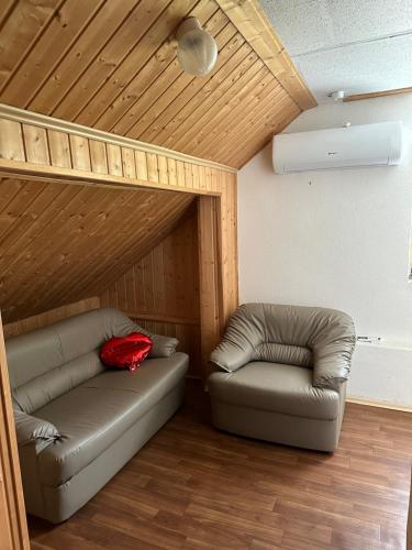Ruang duduk di Bozsó Villa