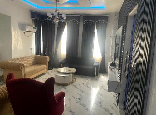 Posezení v ubytování Pinnacle-Plus Service Apartment