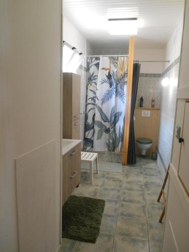 Koupelna v ubytování B&B la rivière