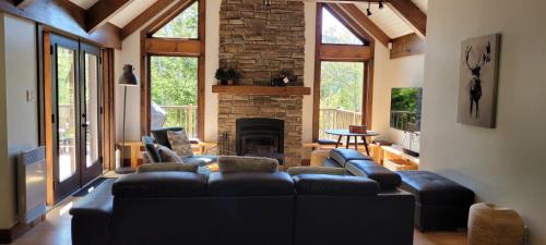 Χώρος καθιστικού στο Villa Alpine - Alpin en Foret avec Spa