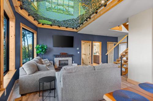 Χώρος καθιστικού στο Dreams of Spring at Magnolia Treehouse