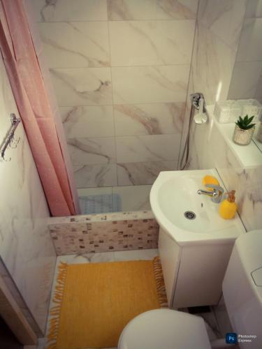 Bilik mandi di Hajdi apartman