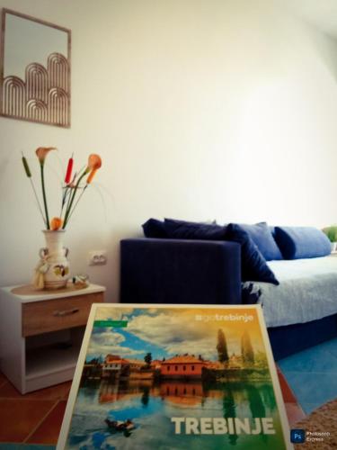 Ruang duduk di Hajdi apartman
