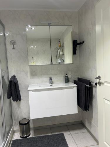 Koupelna v ubytování Stilvolles Appartement