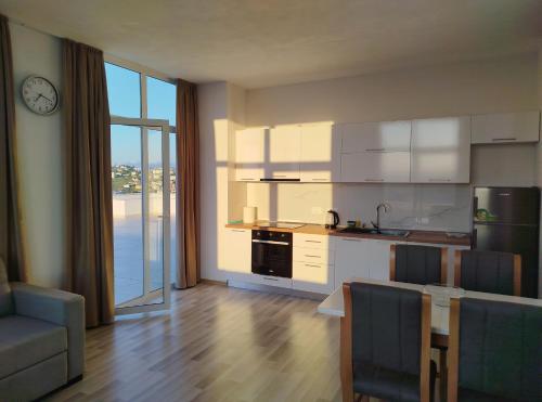 Panoramic view rooftop apartment