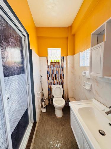 Un baño de Penthouse Unit with OceanView, Wifi, Free Parking at Sonia's Island Stay