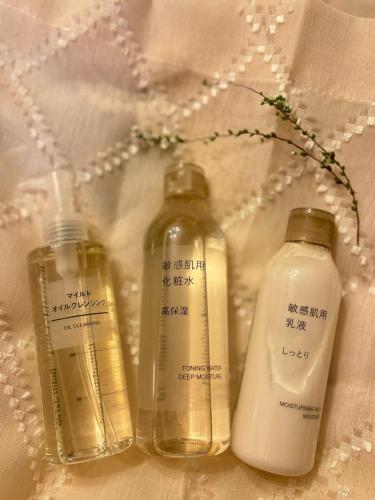 a couple of bottles of soap on a table at Make Your Hotel Susukino E in Sapporo