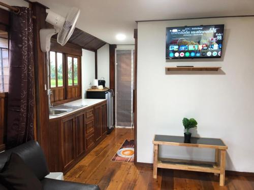 Kuchyň nebo kuchyňský kout v ubytování LeeResort