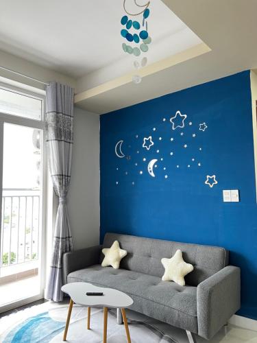 Posezení v ubytování ASeaLover Hacom 2 Beds 12F