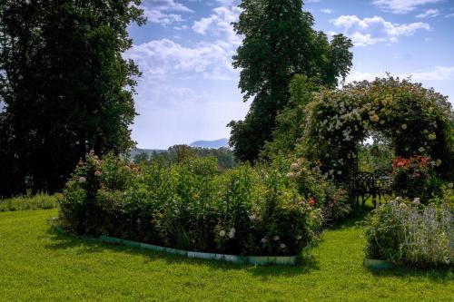 Κήπος έξω από το Romantik Unterkünfte Gut Rechetsberg