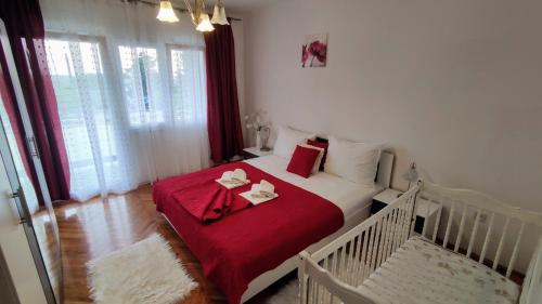 Katil atau katil-katil dalam bilik di Apartment AdriaHouse