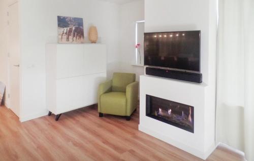 TV a/nebo společenská místnost v ubytování Stunning Home In Idskenhuizen With Sauna