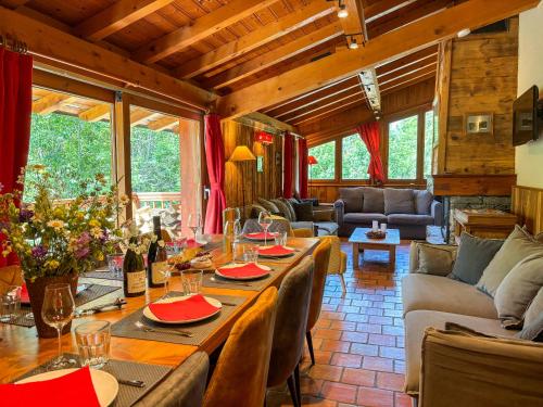 Χώρος καθιστικού στο Chalet CABOTTE Les Granges Arc 1600 Domaine Paradiski