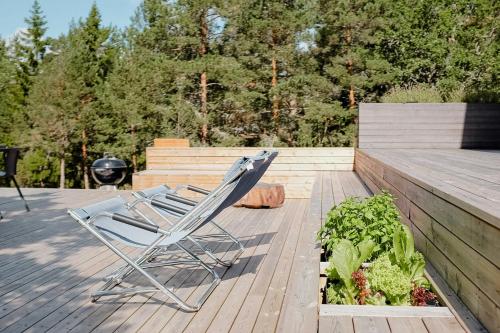 Zahrada ubytování Seaside Retreat With Sauna On Södermöja