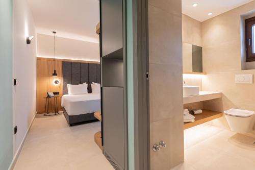 Koupelna v ubytování Sokratis Hotel