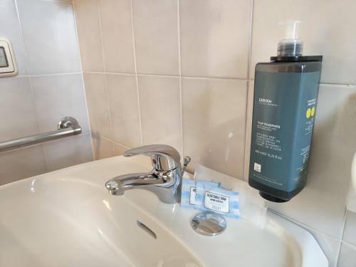 Koupelna v ubytování Hotel Anna