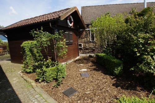 Ein Garten an der Unterkunft Dümmerglück gemütliches und im skandinavischen Still