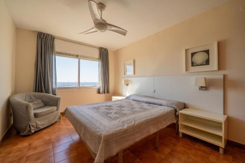 Postel nebo postele na pokoji v ubytování Apartaments Lamoga - Monteixo