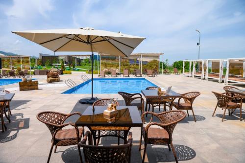 Πισίνα στο ή κοντά στο Eco-hotel AQBULAQ