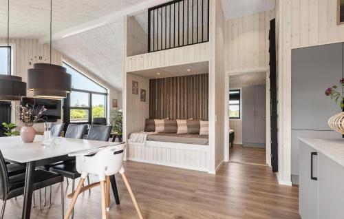 a bedroom in a house with a bed at Gorgeous Home In Haderslev in Haderslev