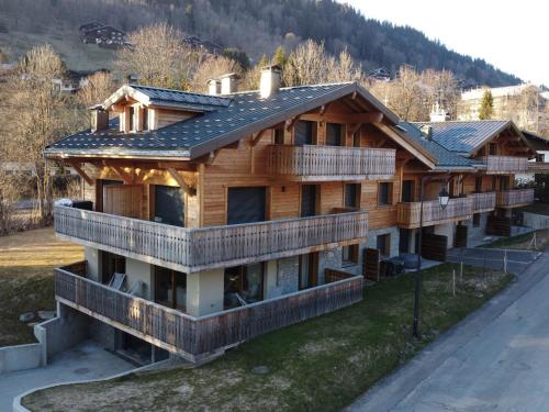 Appartement spacieux 8 pers, 4 ch, cheminée, Les Gets