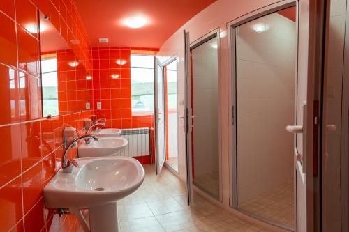 Ванна кімната в Dream Hostel Carpathians Rakhiv
