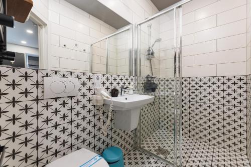 Koupelna v ubytování Jam Hotel Staroyevreyska