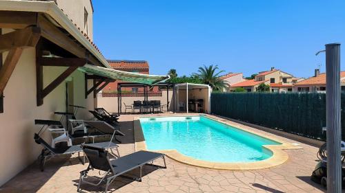 Villa avec piscine a 6 min du port Saint-Cyprien