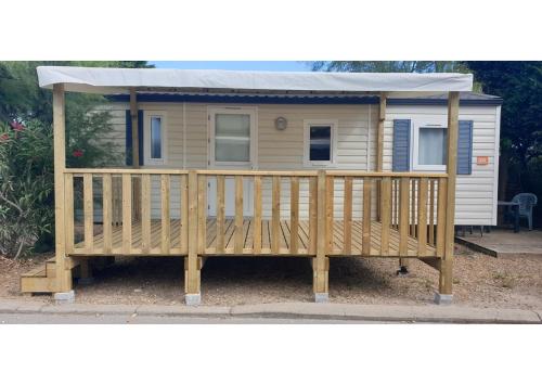 Mobil-home - TV - Camping Vic-la-Gardiole 4 étoiles - MH-A019
