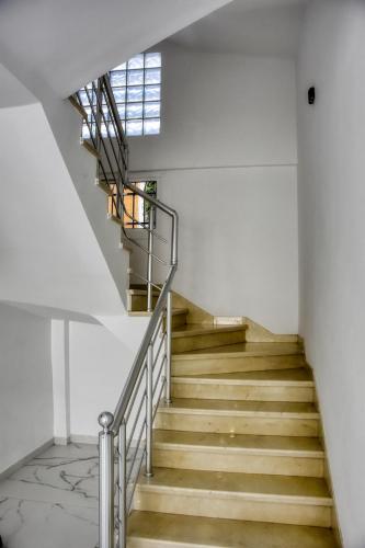 a staircase in a building with a window at La Villa Del Mar in Agadir